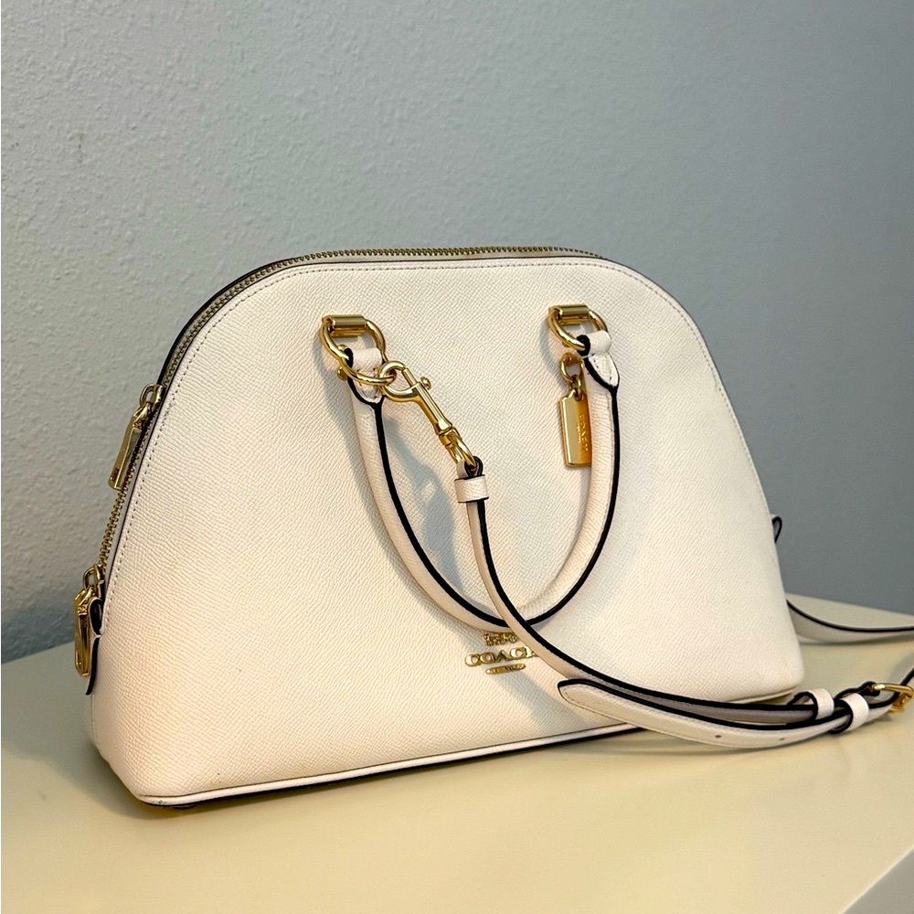EUC Coach Katy White Leather Satchel